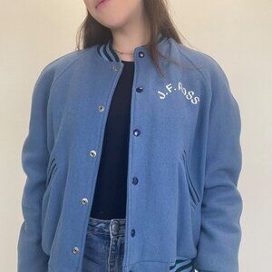 S Vintage Royals JF Ross Wool Varsity Jacket